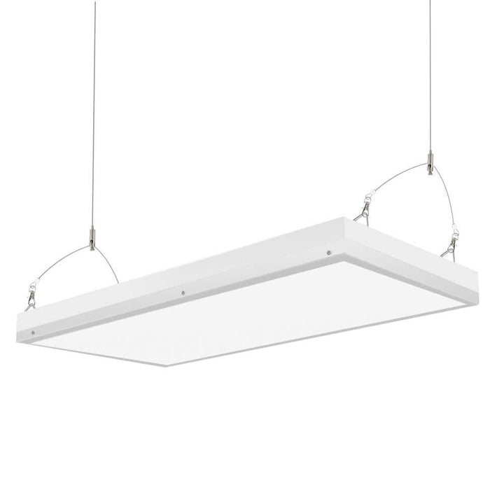 Honbei 2 ft. 500-Watt Equivalent Integrated LED White Linear High Bay Light,110-277-Volt 5000K Commercial Lighting for Workshop
