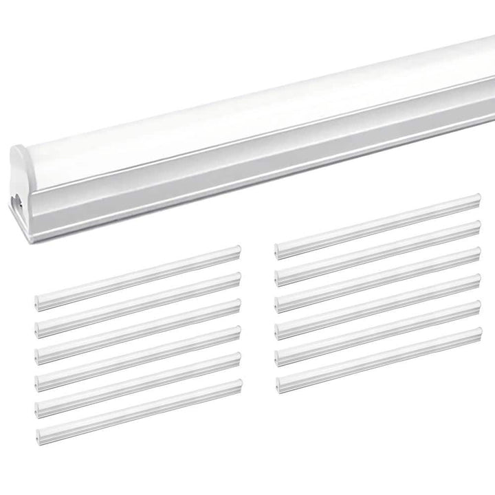 WYZM 4 ft. 80-Watt Equivalent LED T5 Shop Light 5000K ETL Listed, Linkable,2200 Lumens,LED Shop Light(12-Pack)