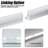 WYZM 4 ft. 80-Watt Equivalent LED T5 Shop Light 5000K Daylight,2200 Lumens,Linkable LED Shop Light(12-Pack)