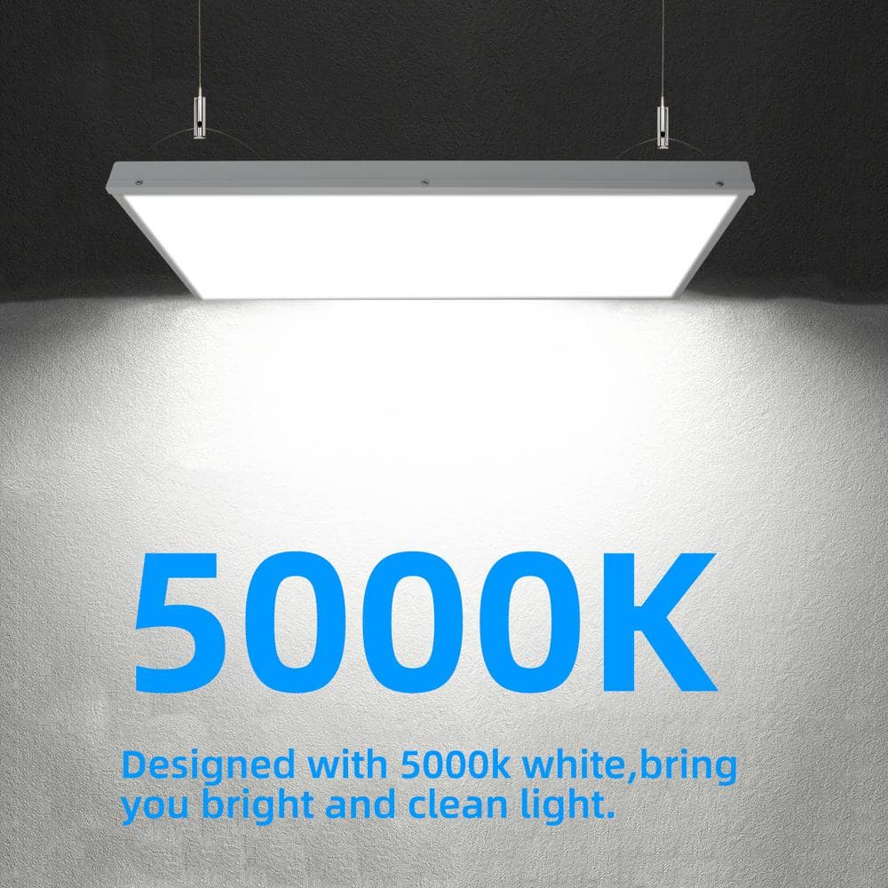 WYZM 2 ft. 400-Watt Equivalent Integrated LED White LED High Bay Light with 16000 Lumens 5000K Daylight