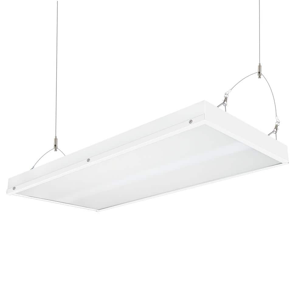 WYZM 2 ft. 400-Watt Equivalent Integrated LED White Shop High Bay Light with 16000 Lumens 5000K