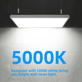 WYZM 2 ft. 400-Watt Equivalent Integrated LED White High Bay Light 120-Volt to 277-Volt 16000 Lumens 5000K (6-Pack)