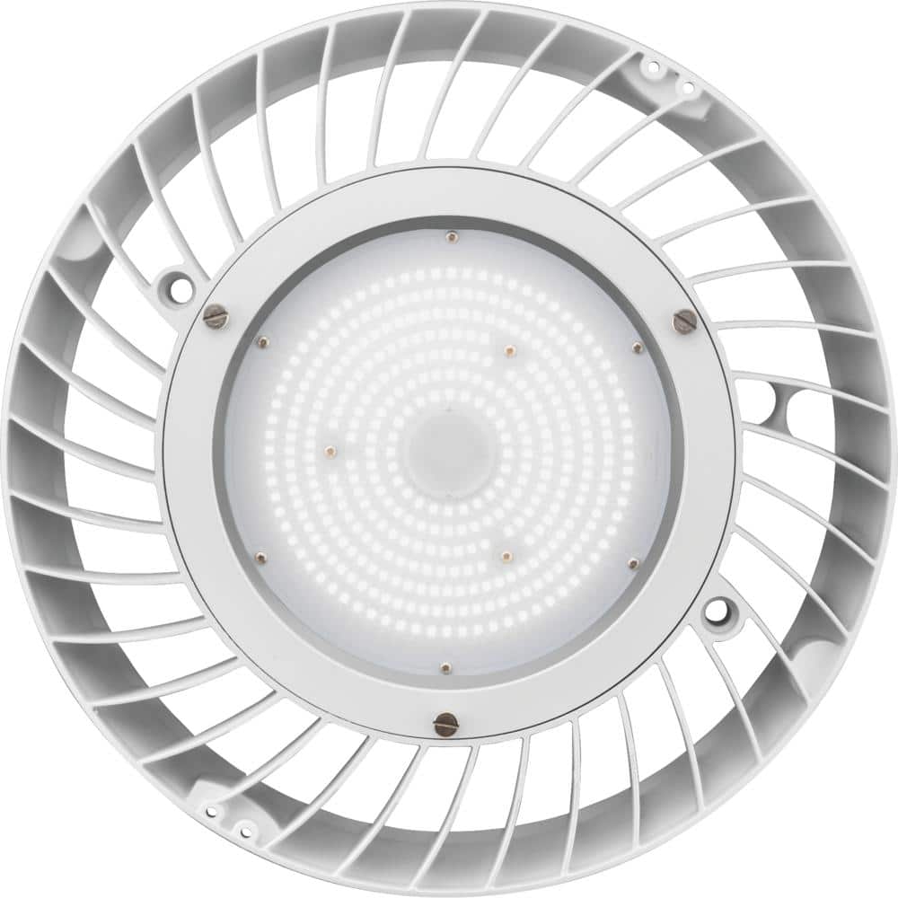 Lithonia Lighting Contractor Select JEBL Series 1.08 ft. 175-Watt Equivalent Integrated LED Dimmable White High Bay Light Fixture, 5000K