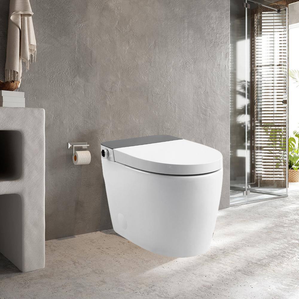 HOMEMYSTIQUE Comfort Height Intelligent 1-Piece Toilet with Auto Features