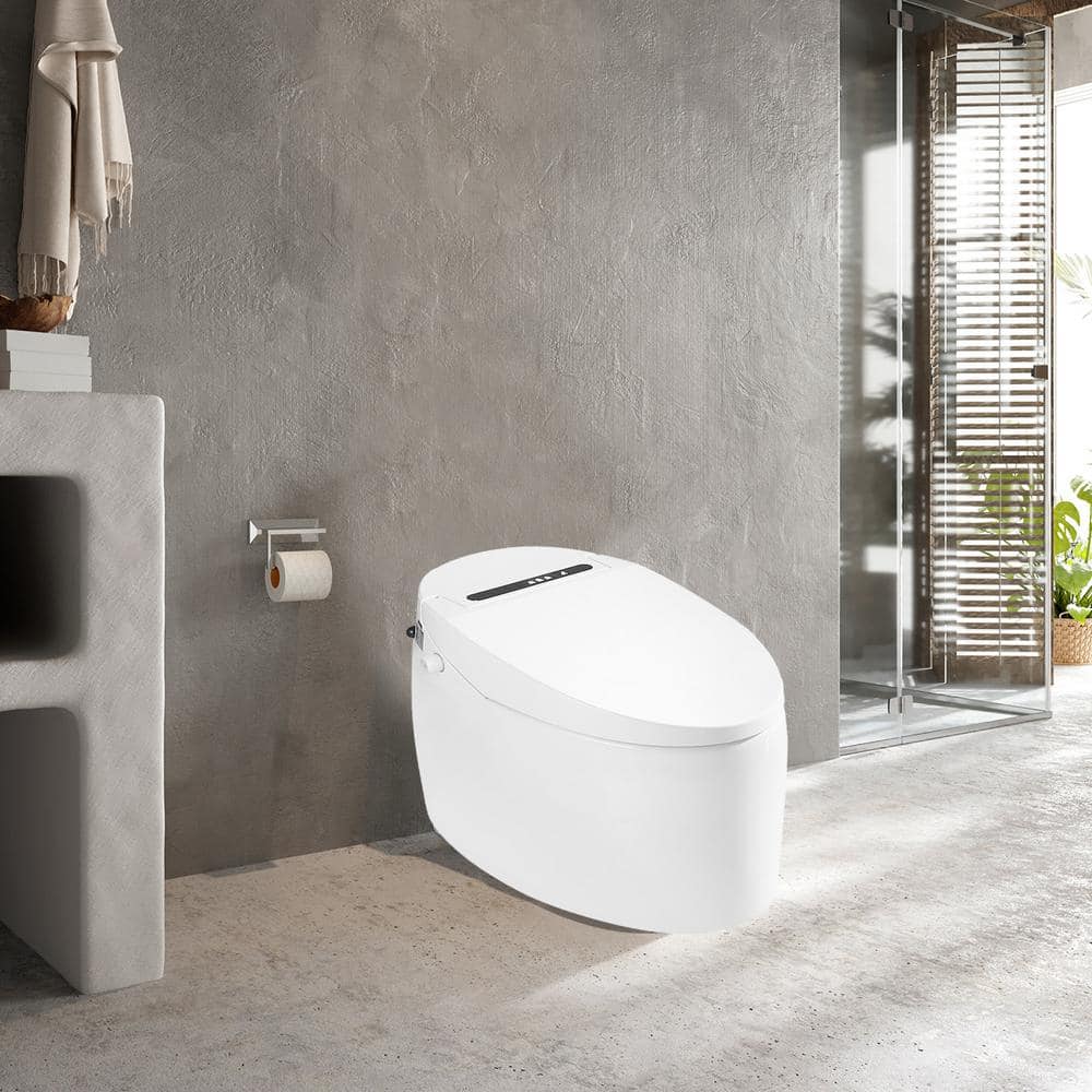 HOMEMYSTIQUE Height Intelligent Toilet Bidet with Auto Flush and Heated Seat