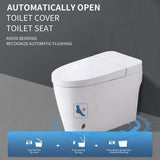 HOMEMYSTIQUE Height Intelligent Bidet Toilet with Auto Features, Heated Seat & Remote Control