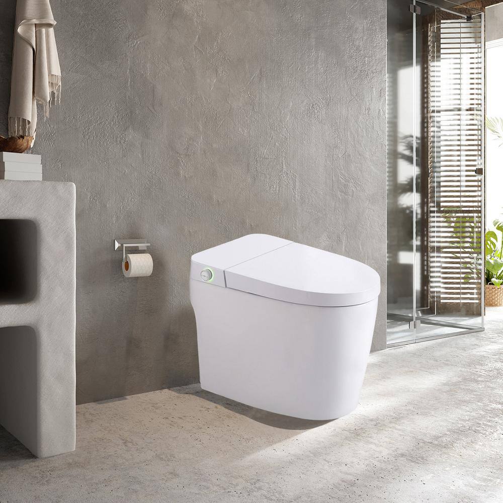 HOMEMYSTIQUE Height Intelligent Bidet Toilet with Auto Features, Heated Seat & Remote Control