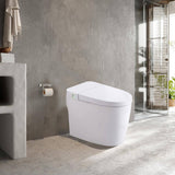 HOMEMYSTIQUE Height Intelligent Bidet Toilet with Auto Features, Heated Seat & Remote Control