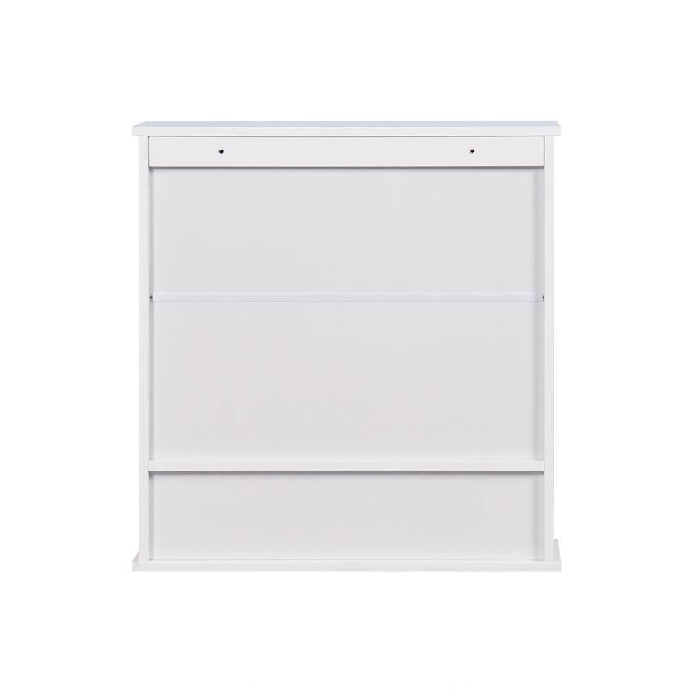Hooseng 5.12 in. W x 22.8 in. H Rectangular MDF Medicine Cabinet with Mirror and 2-doors