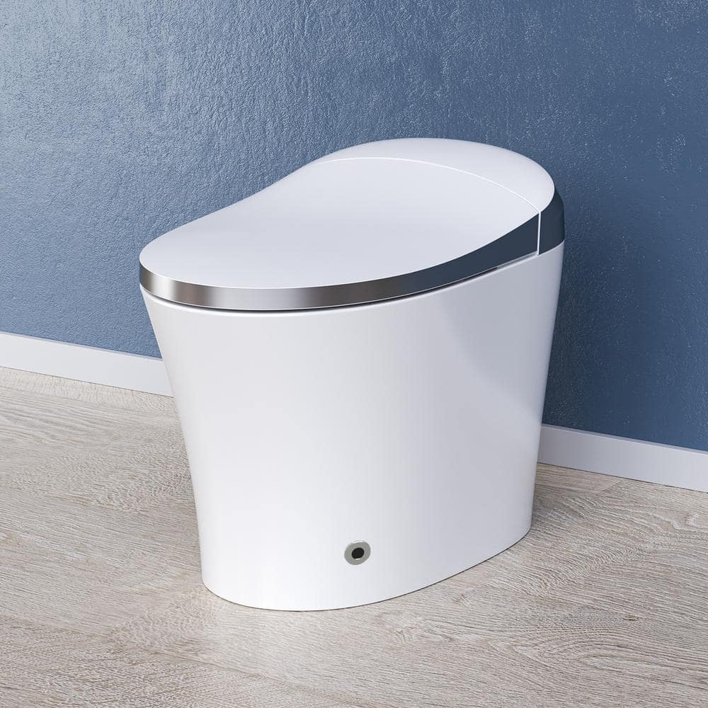 HOROW Elongated Smart Toilet Bidet with Auto Features and Remote - White