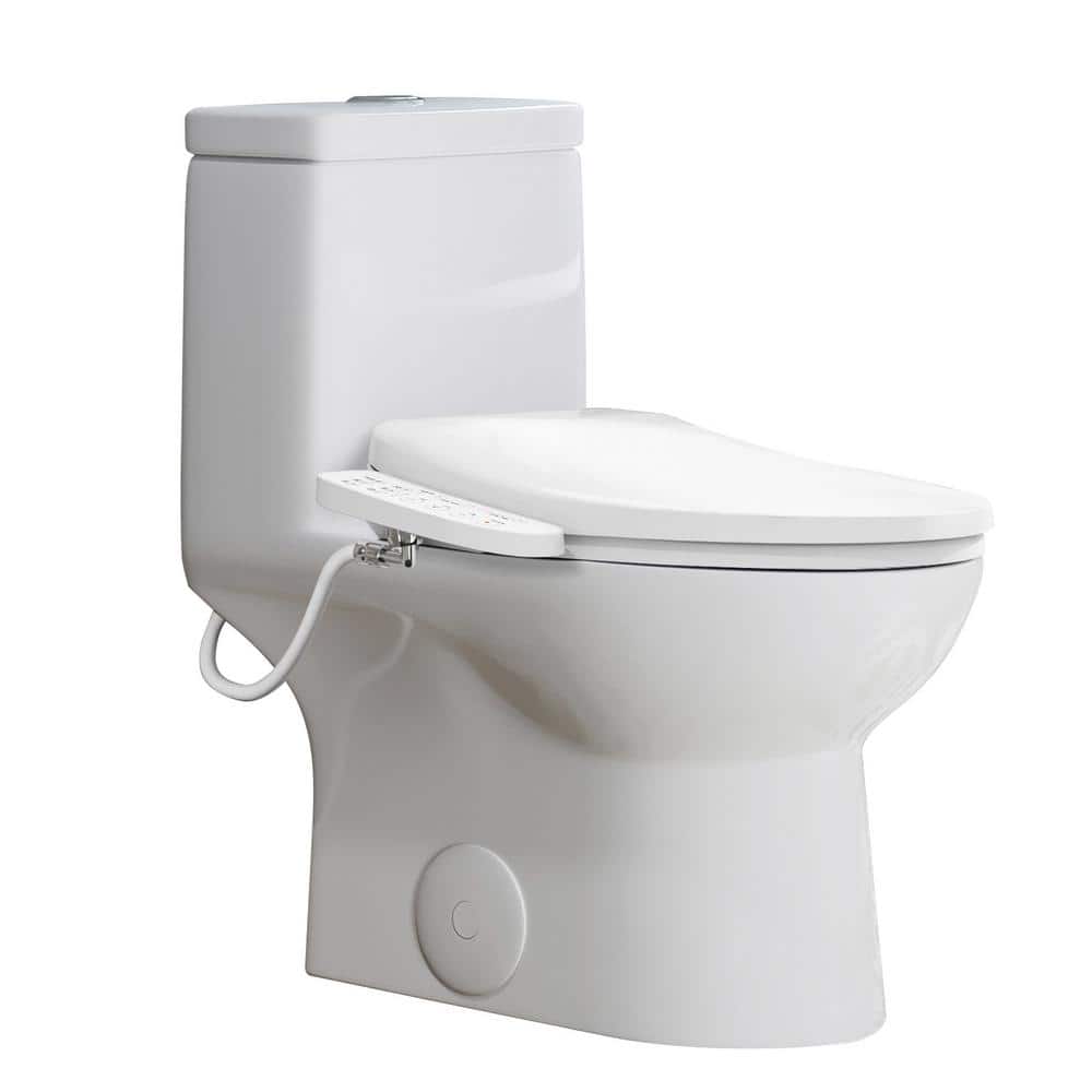 HOROW Elongated Bidet Toilet Dual Flush 0.8/1.28 GPF with Heated Seat