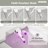 HOROW Dual Flush Elongated Smart Bidet Toilet - White