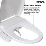 HOROW 1-piece Dual Flush Elongated ADA Toilet with Smart Bidet Seat - Brushed Gold