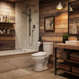 HOROW 17 in. ADA Dual Flush Elongated Toilet with Smart Bidet Seat