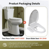 HOROW 19 in. Tall High-Efficiency Smart Bidet Toilet - 1.28 GPF
