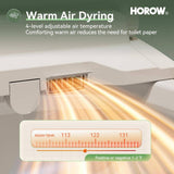 HOROW 21 in. Extra Tall Smart Bidet Toilet with 1.28 GPF - White