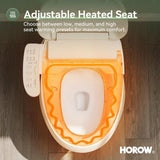 HOROW 21 in. Extra Tall Smart Bidet Toilet with 1.28 GPF - White