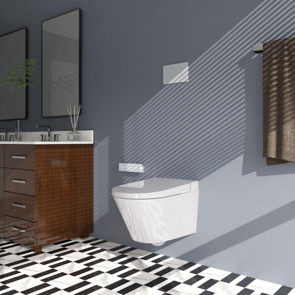 HOROW HR-WH10 Elongated Wall-Hung Smart Bidet Toilet with Remote