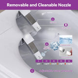 HOROW Elongated Smart Bidet Toilet with Rose Gold Backlid - Model HR-Y9