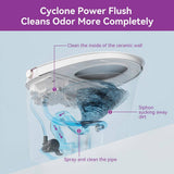 HOROW Elongated Smart Bidet Toilet with Rose Gold Backlid - Model HR-Y9