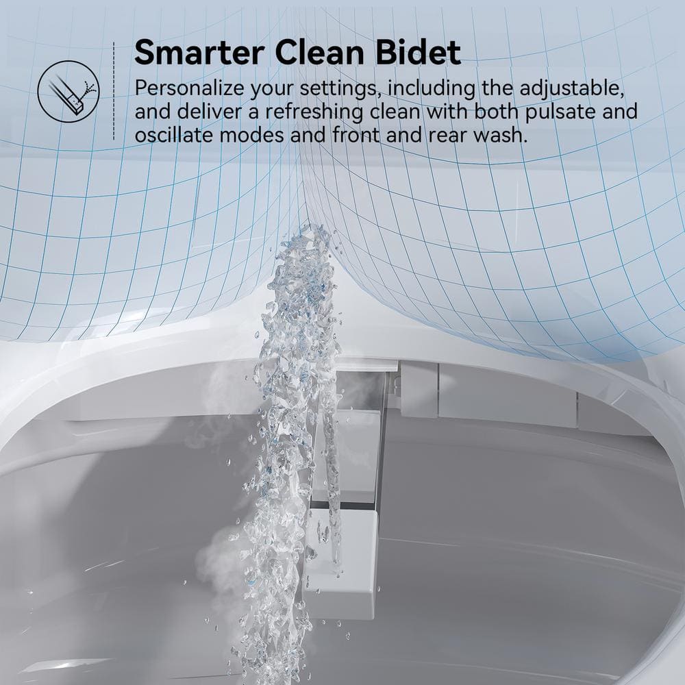 HOROW T03 Elongated Smart Toilet Bidet with Heated Seat and Auto Flush