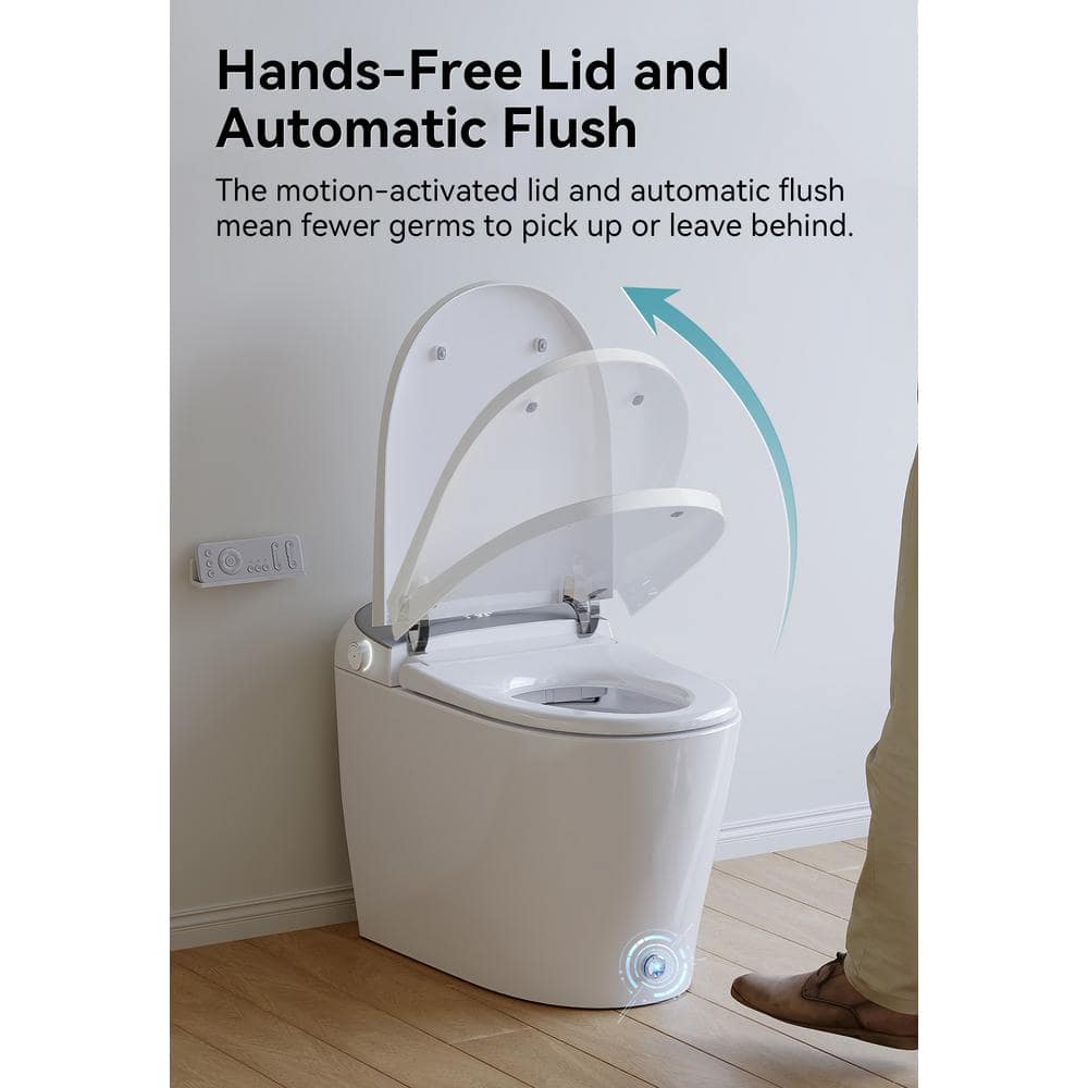 HOROW T03 Elongated Smart Toilet Bidet with Heated Seat and Auto Flush
