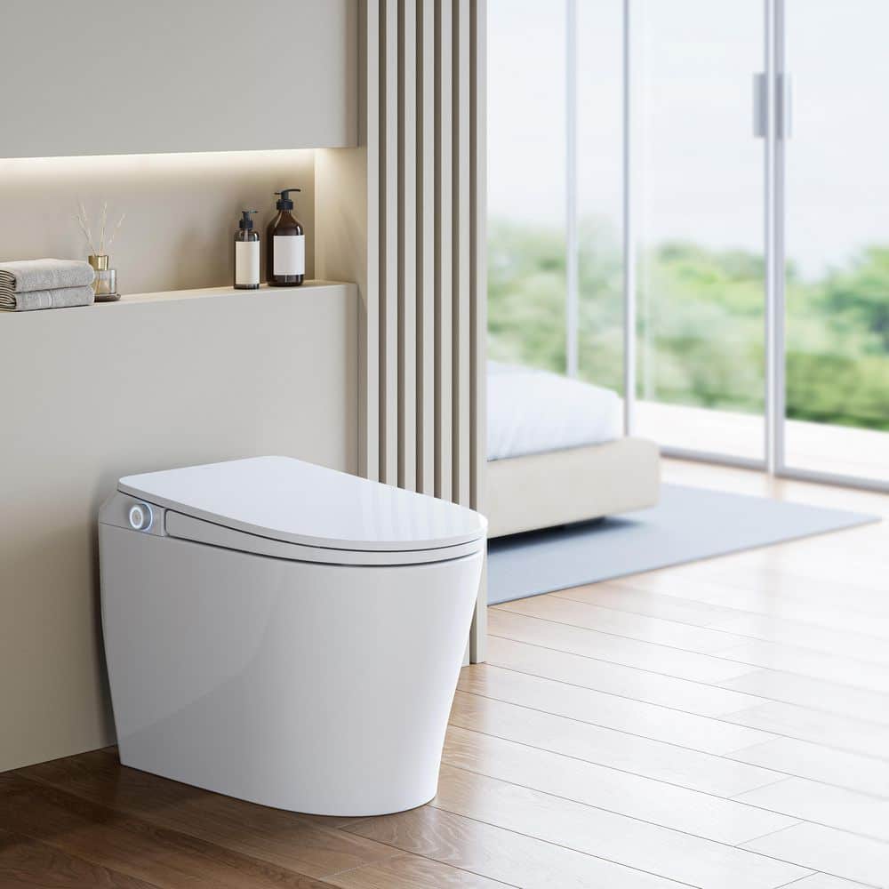 HOROW Elongated Smart Toilet 1.1 GPF with Heated Seat, Auto Flush, and Night Light