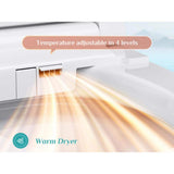 HOROW 10 in. Rough-In Tankless Elongated Smart Toilet Bidet - Auto Open/Close, Foot Sensor & Ambient Light