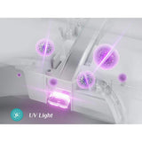 HOROW 10 in. Rough-In Tankless Elongated Smart Toilet Bidet - Auto Open/Close, Foot Sensor & Ambient Light