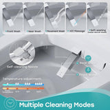 HOROW Elongated Smart Toilet Bidet 1.1 GPF with Built-in Tank, Warm Water, Night Light, Remote - T38D