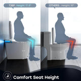 HOROW ADA Height Elongated Smart Bidet Toilet in White with Advanced Features