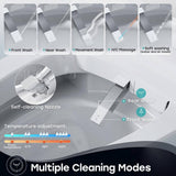HOROW ADA Height Elongated Smart Bidet Toilet in White with Advanced Features