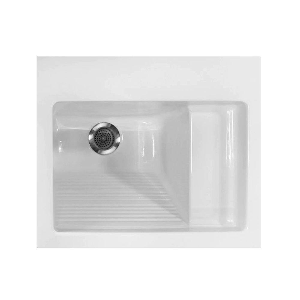 Hydro Systems 21 in. x 26 in. Acrylic Drop-In Laundry Sink - LAU2126ATAW