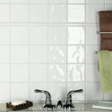 Merola Tile Twist Square White Ice 11-3/4 in. x 11-3/4 in. Ceramic Mosaic (9.79 sq. ft. /Case)