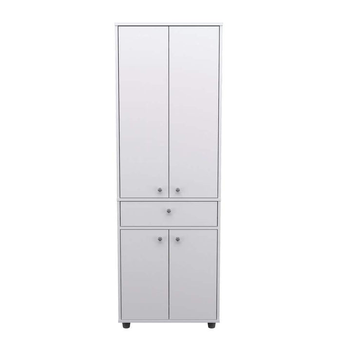 inval america LLC 23.62 in. W x 17.17 in. D x 70.47 in. H Kitchen Storage Cabinet and Pantry in White