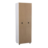 inval america LLC 23.62 in. W x 17.17 in. D x 70.47 in. H Kitchen Storage Cabinet and Pantry in White