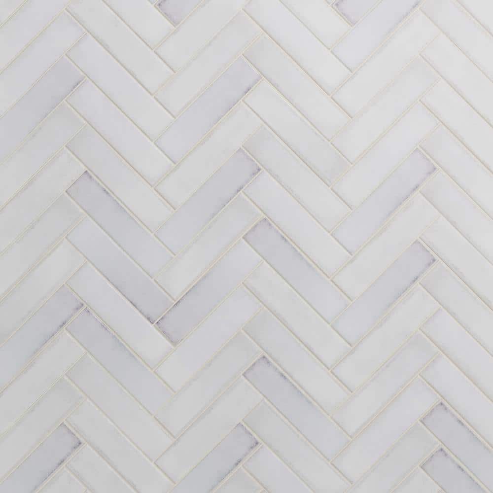 Ivy Hill Tile Moze White 3 in. x 12 in. 9 mm Ceramic Wall Tile (22-Piece) (5.38 sq. ft./Box)