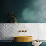 Ivy Hill Tile Moze White 3 in. x 12 in. 9 mm Ceramic Wall Tile (22-Piece) (5.38 sq. ft./Box)