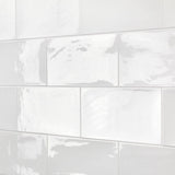 Ivy Hill Tile Barbados White 5 in. x 10 in. 9 mm Polished Ceramic Wall Tile (30 Pieces, 9.9 sq. ft. per Box)