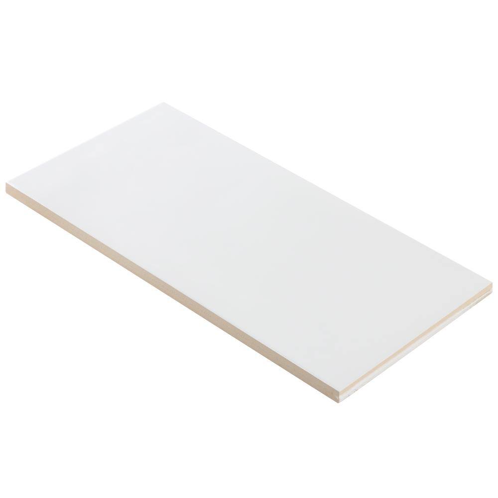 Ivy Hill Tile Barbados White 5 in. x 10 in. 9 mm Polished Ceramic Wall Tile (30 Pieces, 9.9 sq. ft. per Box)