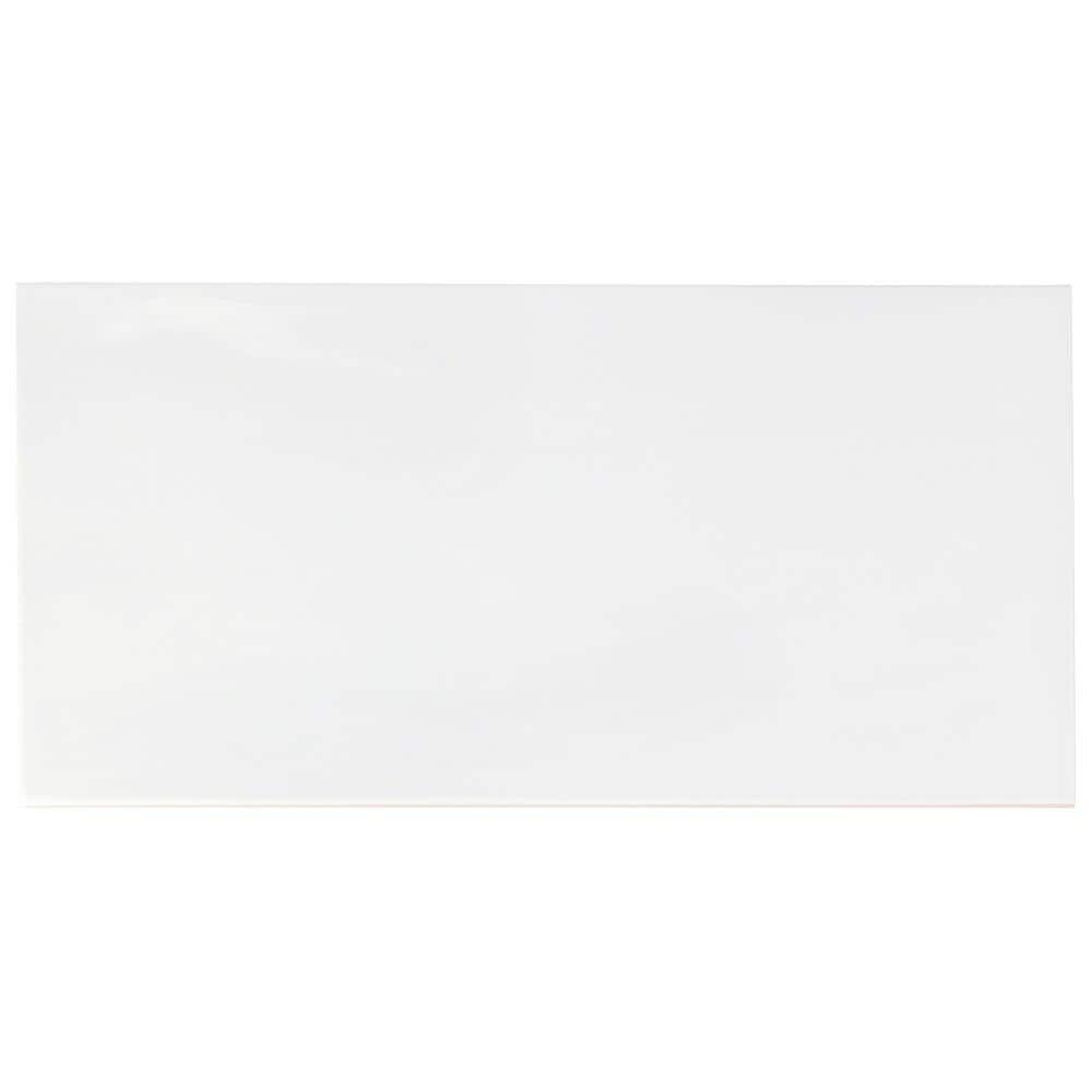 Ivy Hill Tile Barbados White 5 in. x 10 in. 9 mm Polished Ceramic Wall Tile (30 Pieces, 9.9 sq. ft. per Box)