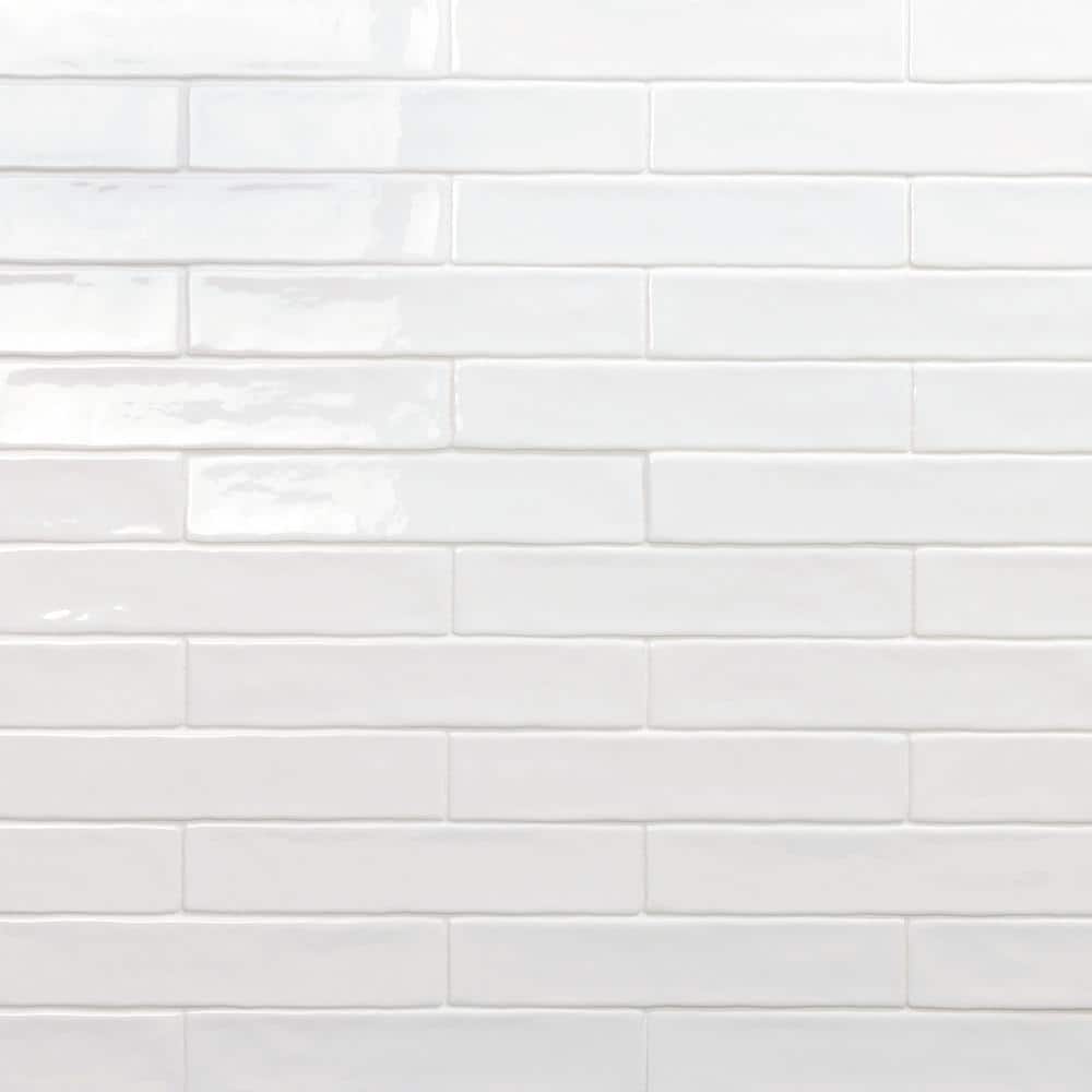 Ivy Hill Tile Newport White 2 in. x 10 in. x 11mm Polished Ceramic Subway Wall Tile (40 Pieces, 5.38 sq. ft. per Box)
