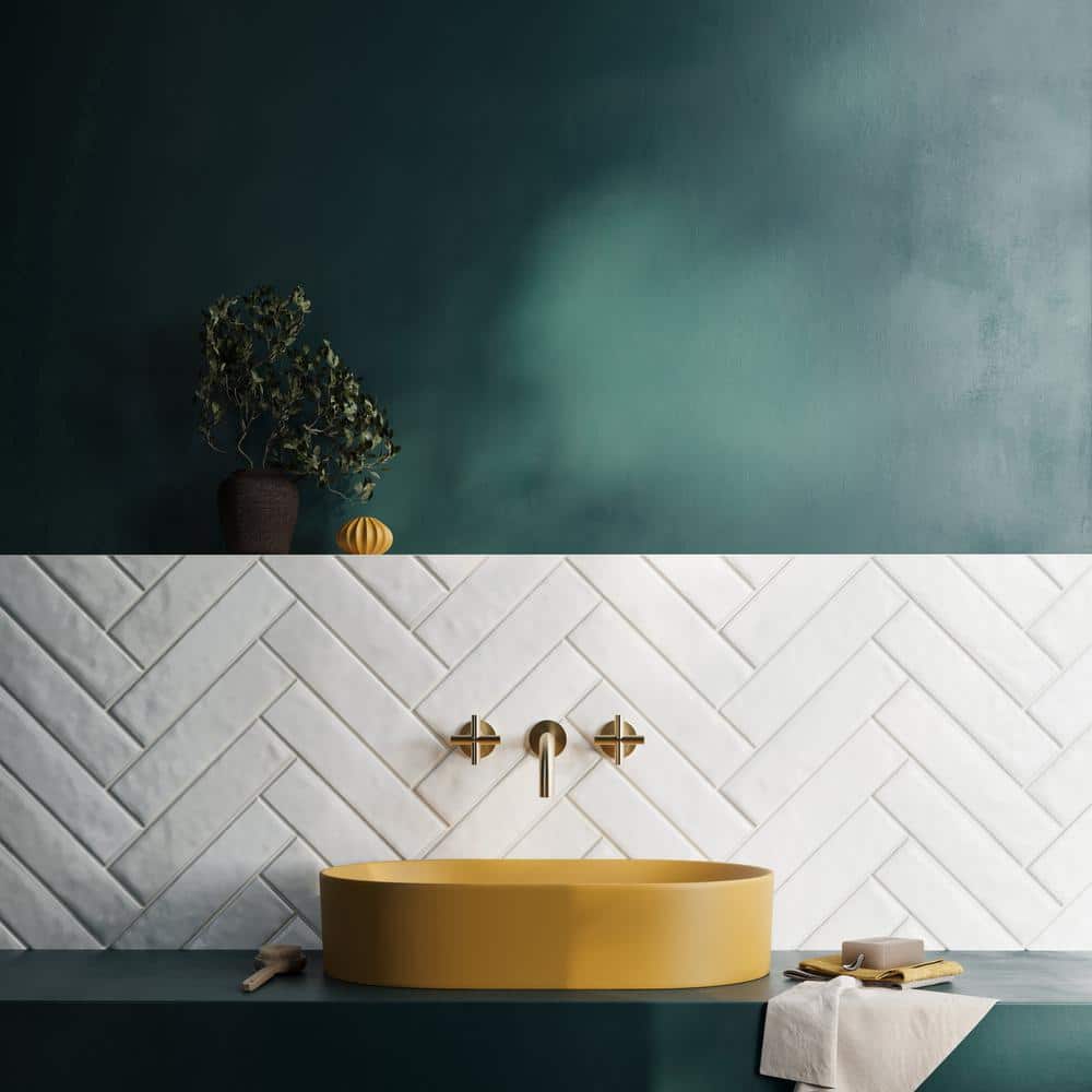Ivy Hill Tile White 3 in. x 12 in. 8 mm Matte Ceramic Subway Wall Tile (22-Piece, 5.38 sq. ft./Box)