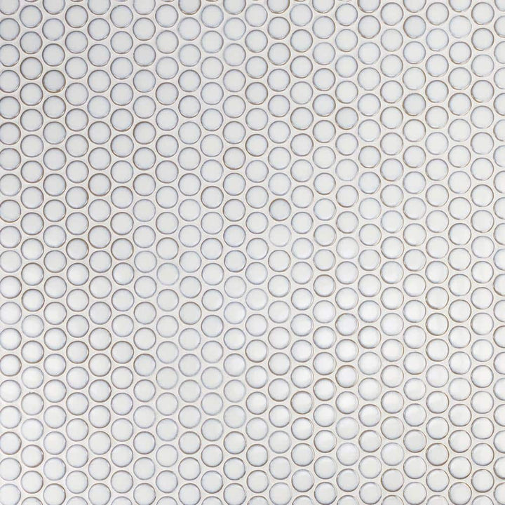 Joy Edged White 12.32 in. x 12.99 in. Polished Ceramic Floor and Wall Mosaic Tile (1.11 Sq. Ft./Each)