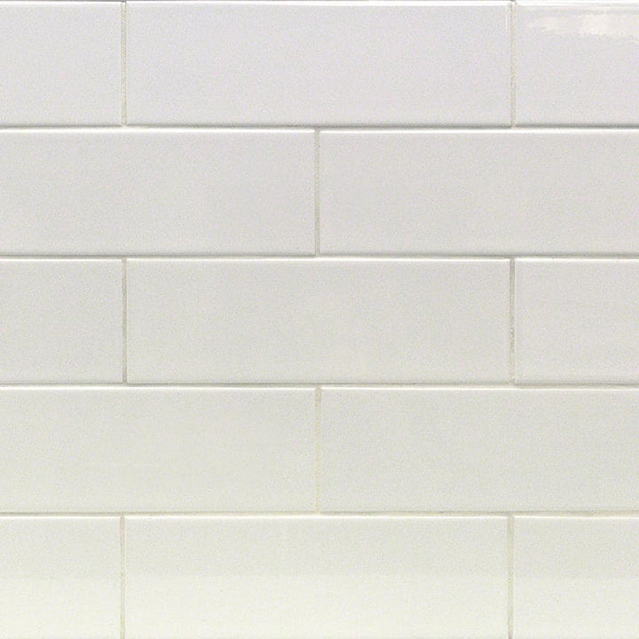 Ivy Hill Tile Essential White 4 in. x 12 in. x 6mm Polished Ceramic Subway Wall Tile (9.68 sq. ft./case)