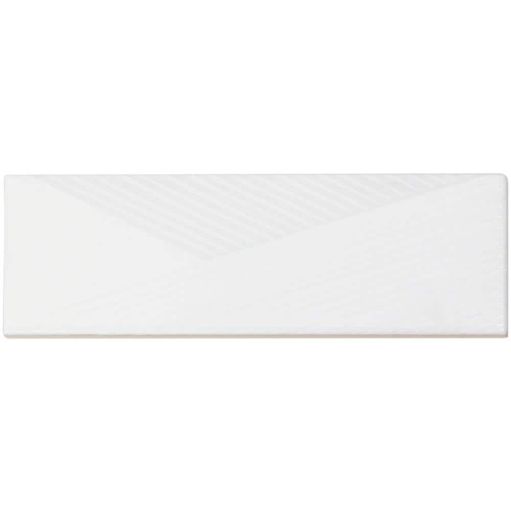Ivy Hill Tile Ace White 2 in. x 8 in. x 9 mm Polished Ceramic Subway Wall Tile (38 pieces / 5.38 sq. ft. / box)