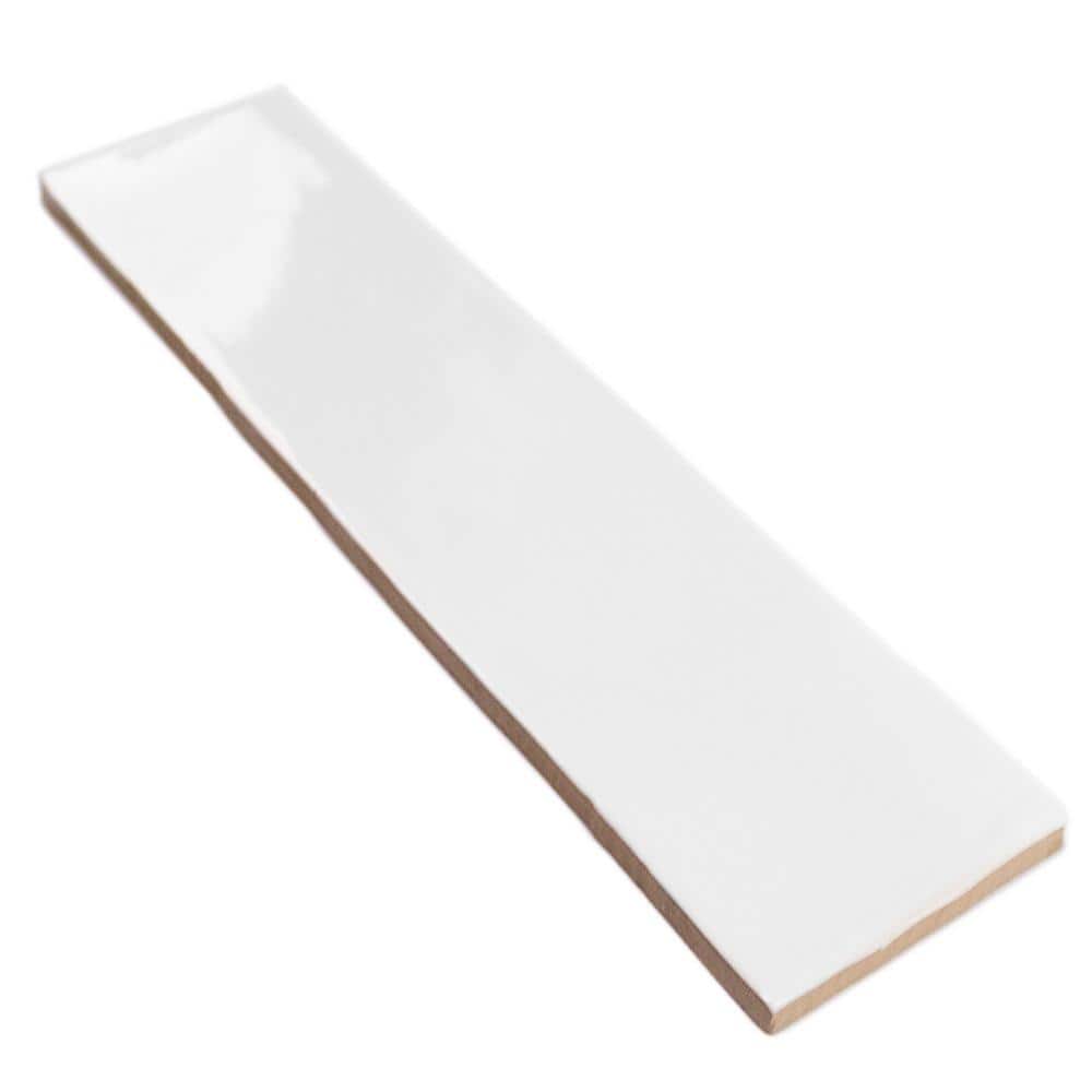 Ivy Hill Tile Catalina White 3 in. x 12 in. x 8 mm Ceramic Wall Subway Tile (44-Pieces, 10.76 sq. ft./Case)