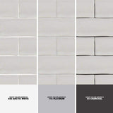 Ivy Hill Tile Catalina White 3 in. x 6 in. x 8 mm Polished Ceramic Subway Wall Tile (5.38 sq. ft./case)
