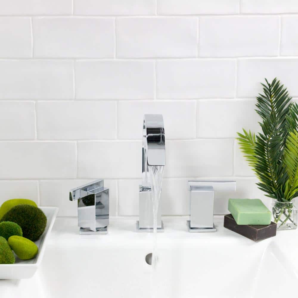 Ivy Hill Tile Catalina White 3 in. x 6 in. x 8 mm Polished Ceramic Subway Wall Tile (5.38 sq. ft./case)