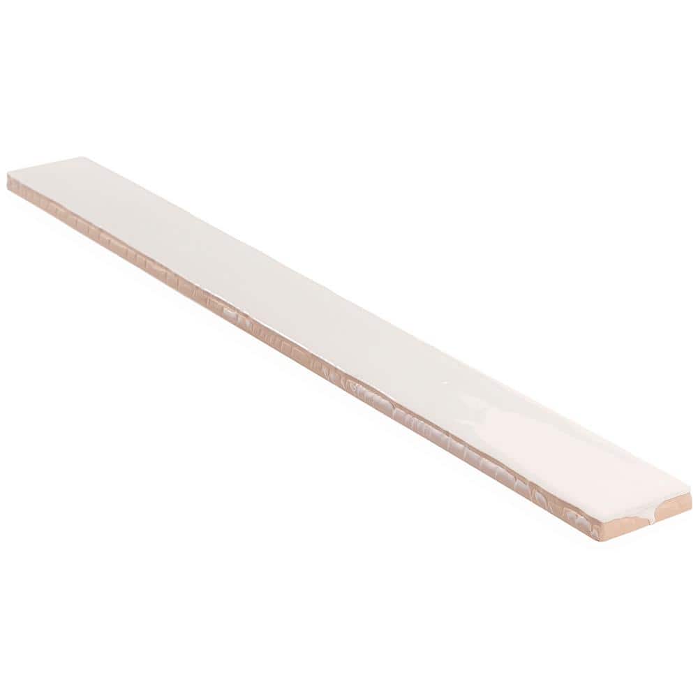 Ivy Hill Tile Nantucket 2 in. x 20 in. White Polished Ceramic Wall Tile (20 pieces / 5.38 sq. ft. / case)